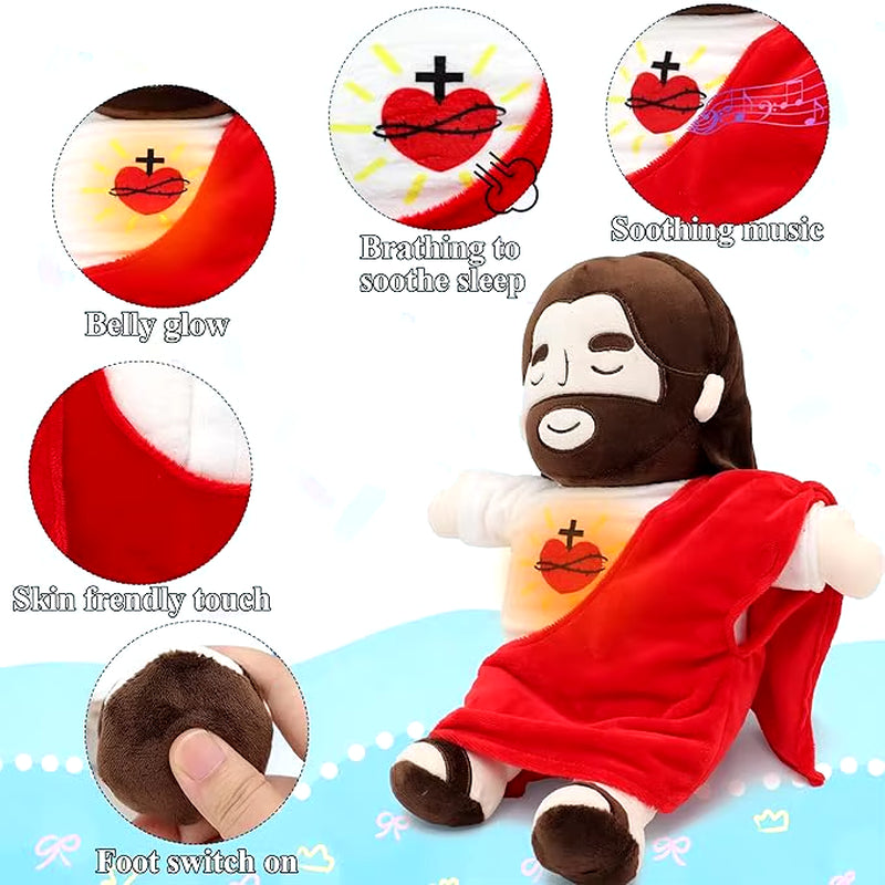 Breathing Jesus Plushie Toy