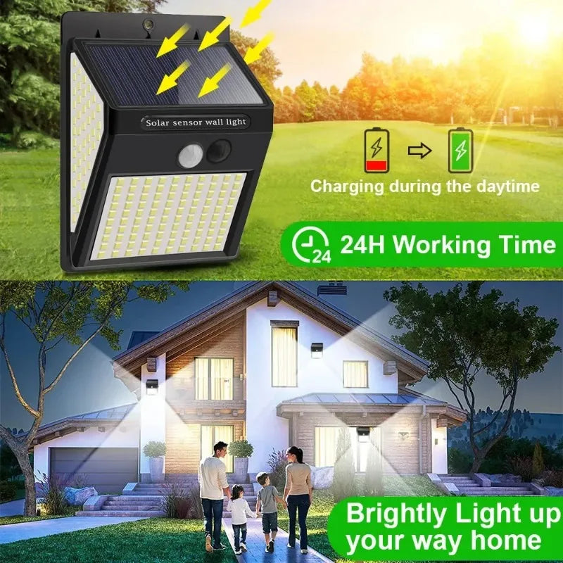 Outdoor 228 LED Solar Lamp